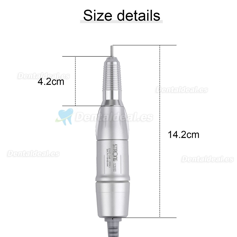 STRONG 120II Micromotor para Laboratorio Dental con Pieza de Mano 35000 RPM
